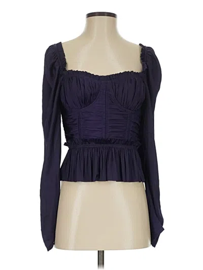 Pre-owned Ulla Johnson Long Sleeve Blouse In Purple