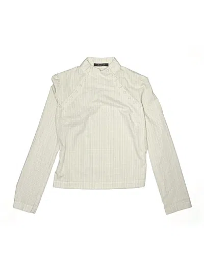 Pre-owned Ulla Johnson Long Sleeve Blouse In White