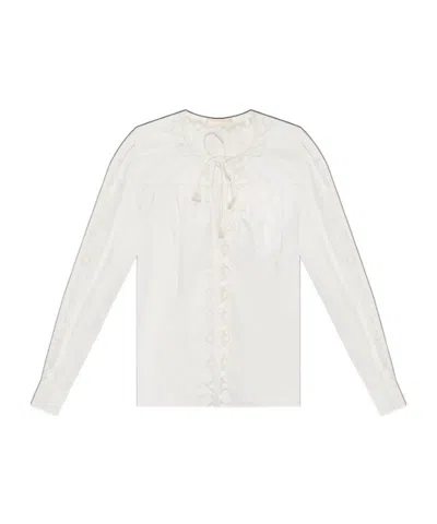 Ulla Johnson Long-sleeved Blouse In White