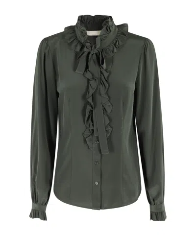 Ulla Johnson Long-sleeved Button-front Shirt In Black