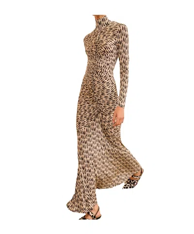 Ulla Johnson Long-sleeved Pleated Turtleneck Dress In White