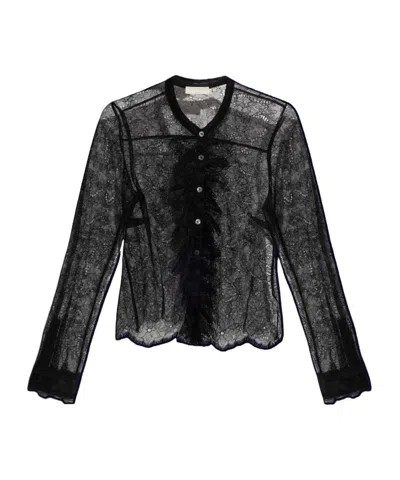 Ulla Johnson Long-sleeved Shirt In Black