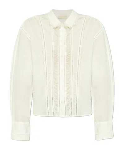 Ulla Johnson Long-sleeved Shirt In White
