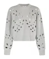 Ulla Johnson Boxy Grey Melange Vanessa Pullover In Gray