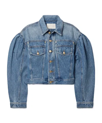 Ulla Johnson Long-sleeved Denim Jacket In Blue