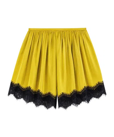 Ulla Johnson Loose-fitting Shorts In Yellow