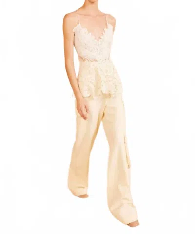 Ulla Johnson Lotta Top In Pristine In Neutral
