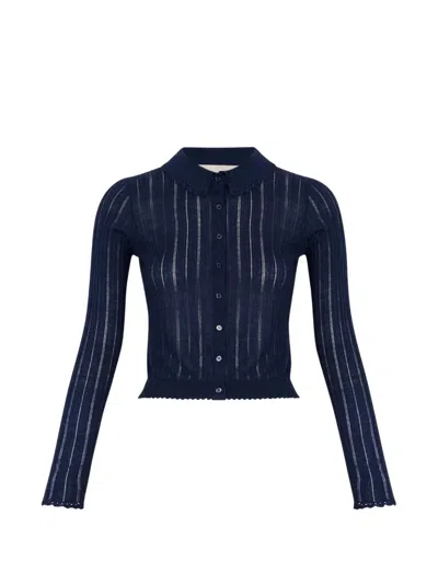 Ulla Johnson Lottie Cardigan In Blue