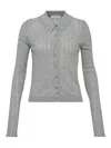 Ulla Johnson Lottie Crochet-trimmed Cardigan In Gray