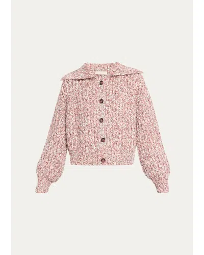 Ulla Johnson Louise Knit Cardigan Amerena In Pink