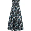 ULLA JOHNSON ULLA JOHNSON LUCCA FLORAL STRAPLESS COVER-UP DRESS