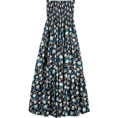 Ulla Johnson Lucca Floral Strapless Cover-up Dress In Sun Print