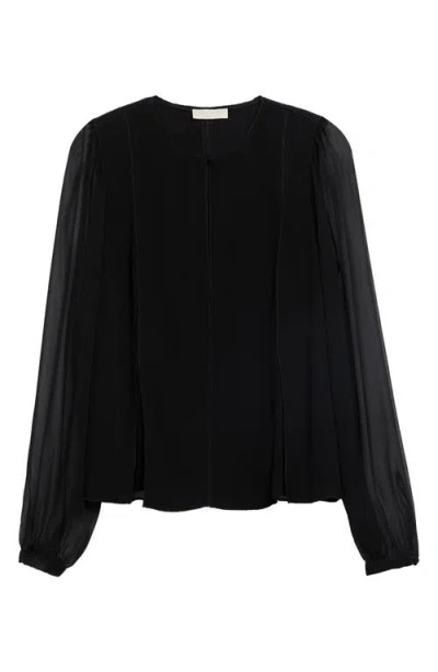 Ulla Johnson Lucette Long Sleeve Blouse In Black