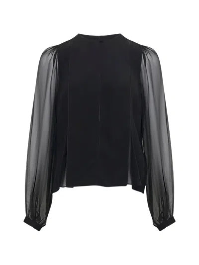 Ulla Johnson Lucette Long-sleeve Blouse In Black