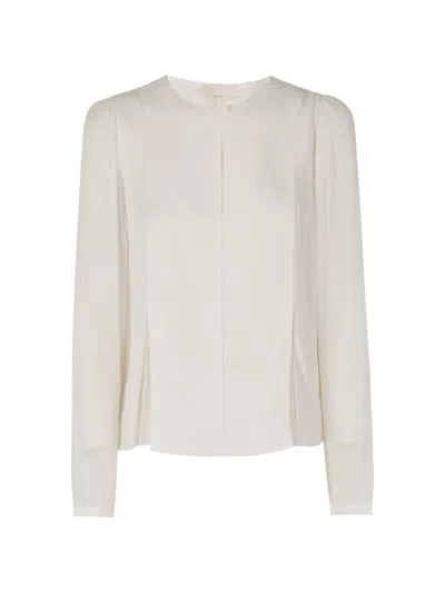 Ulla Johnson Lucette Pleated Blouse In Gray