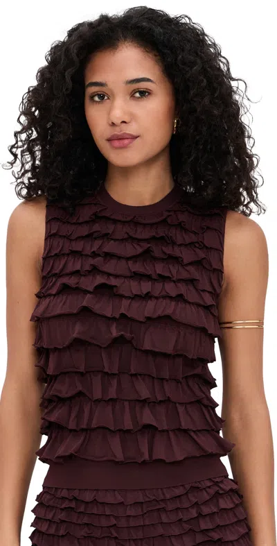 Ulla Johnson Lula Tank Claret In Burgundy