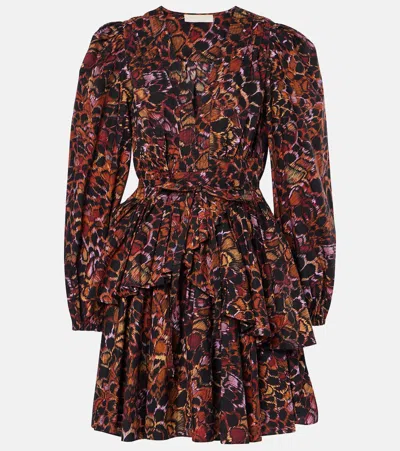 Ulla Johnson Lulu Pleated Cotton Minidress In Multi