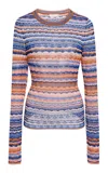 Ulla Johnson Lunaire Pointelle Knit Top In Blue