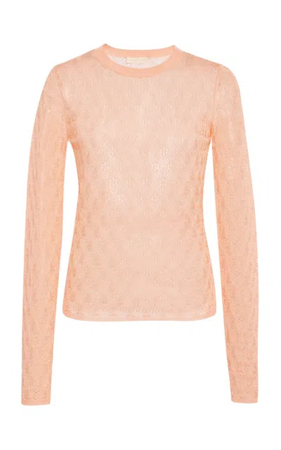 Ulla Johnson Lunaire Pointelle Knit Top In Neutral