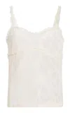 Ulla Johnson Luz Sleeveless Lace Cami Top In White