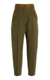 Ulla Johnson Lyria High-rise Wool Pants In Green