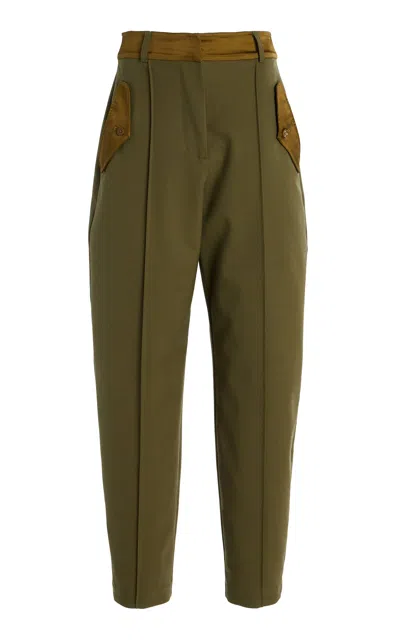 Ulla Johnson Lyria High-rise Wool Pants In Green