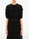 MABEL RUFFLED SILK TOP