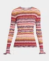 Ulla Johnson Maci Long-sleeve Knit Pullover