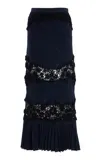 Ulla Johnson Madeline Knit Maxi Skirt In Navy