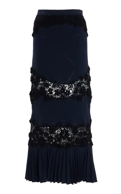 Ulla Johnson Madeline Knit Maxi Skirt In Navy