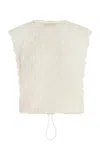 Ulla Johnson Maelys Textured Cotton-blend Top In White