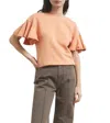 Ulla Johnson Maia Top In Pale Coral In Multi