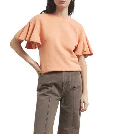 Ulla Johnson Maia Top In Pale Coral In Multi