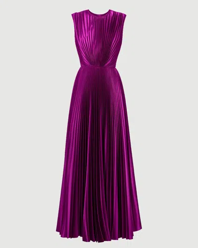 Ulla Johnson Malin Satin Dress In Purple