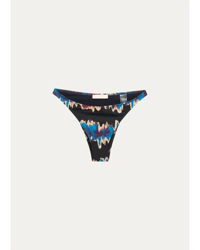 Ulla Johnson Mallorca High-cut Bikini Bottoms In Alloy