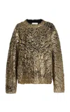 Ulla Johnson Manet Wool-blend Sweater In Metallic