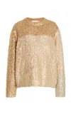 Ulla Johnson Manet Wool-blend Sweater In Off-white