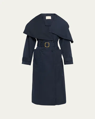 Ulla Johnson Marcelle Trench Coat In Blue