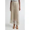 Ulla Johnson Maren Lace Pleated Maxi Skirt