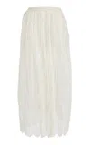 Ulla Johnson Maren Pleated Skirt In Ivory
