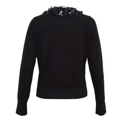 Ulla Johnson Margaux Embroidered Cashmere Cardigan In Black