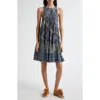 Ulla Johnson Mari Cotton Blend Trapeze Dress In Portofino