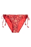 Ulla Johnson Maria Side Tie Bikini Bottoms In Coral