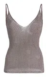 Ulla Johnson Marion Knit Tank Top In Grey