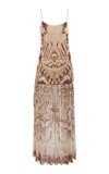 Ulla Johnson Marisol Geometric Silk-blend Gown In Neutral