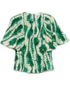 Ulla Johnson Ada Short Sleeve Top In Acacia In Aca Acacia