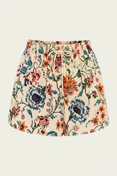 Ulla Johnson Marnie Cotton Shorts In Abalone In Multi