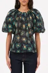 Ulla Johnson Marseille Blouse In Lazuli In Multi