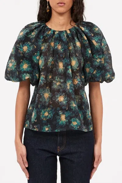 Ulla Johnson Marseille Blouse In Lazuli In Multi
