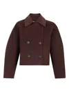 Ulla Johnson Marta Double-beated Coat In Burgundy